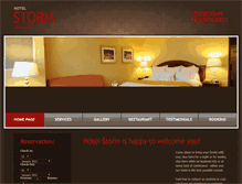 Tablet Screenshot of hotel-storm.com